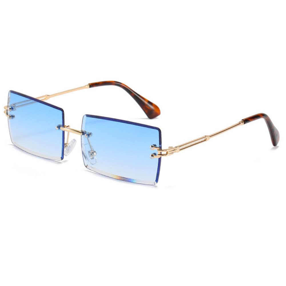 Y2K Rimless Rectangle Sunglasses