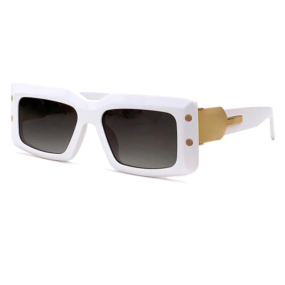 Rectangle Acetate UV400 Sunglasses