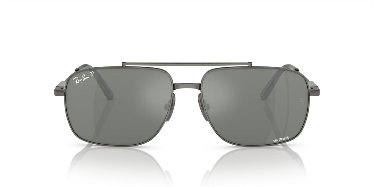 Titanium Rectangular Sunglasses