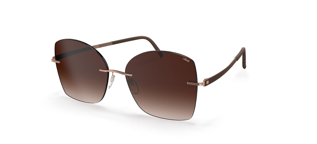 Rimless Rose Gold Sunglasses