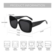 Large Rectangle Polarized Sunglasses