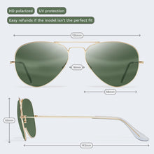 Aviator Polarized Mirror Sunglasses