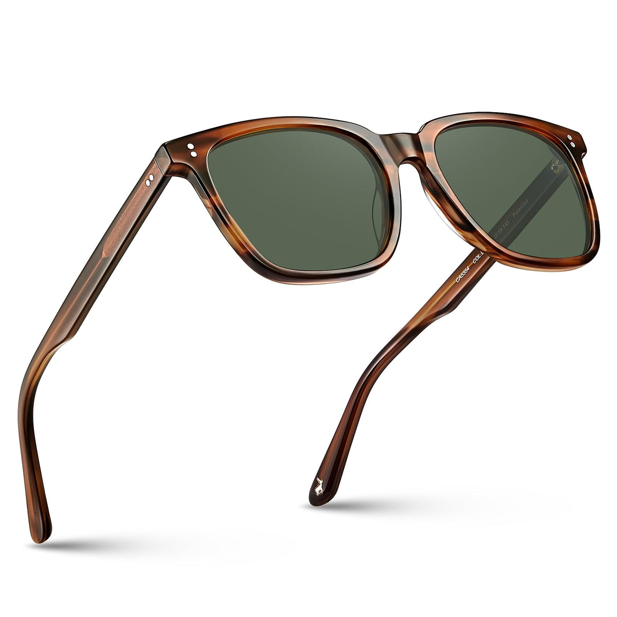 Polarized Retro Square Sunglasses
