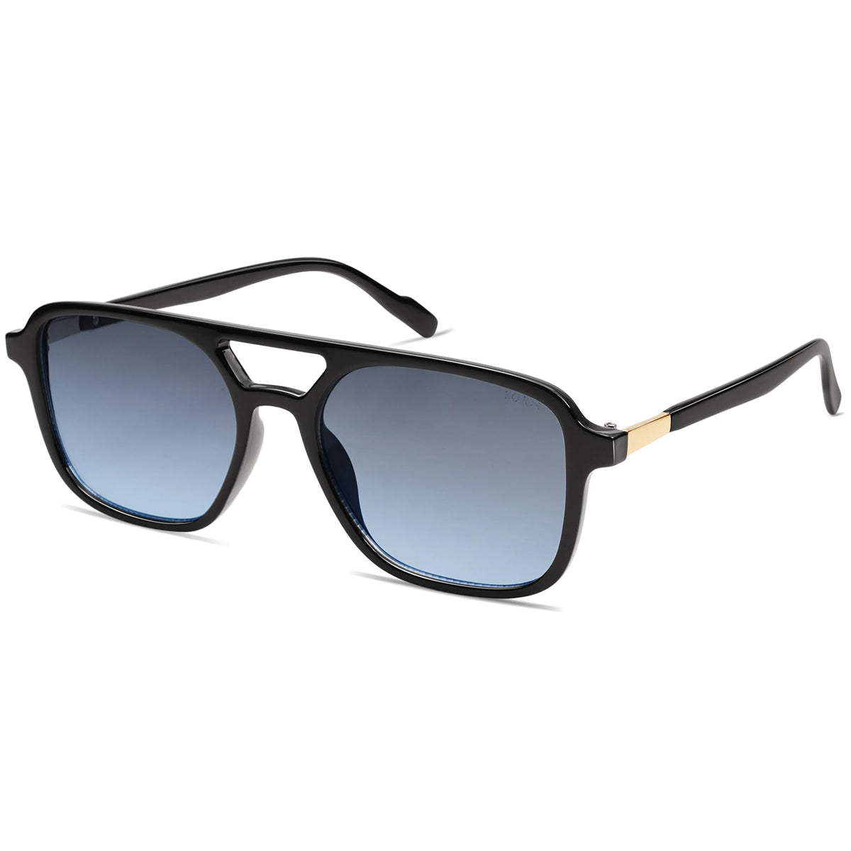 Retro Aviator Rectangle Sunglasses
