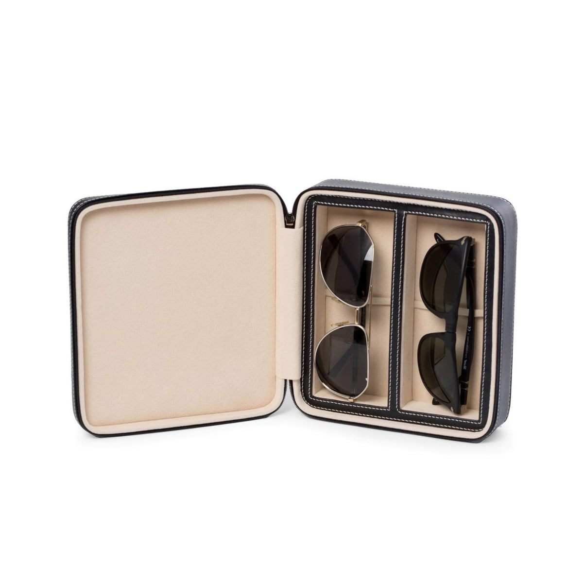 Leather Travel Eyewear Organizer Case