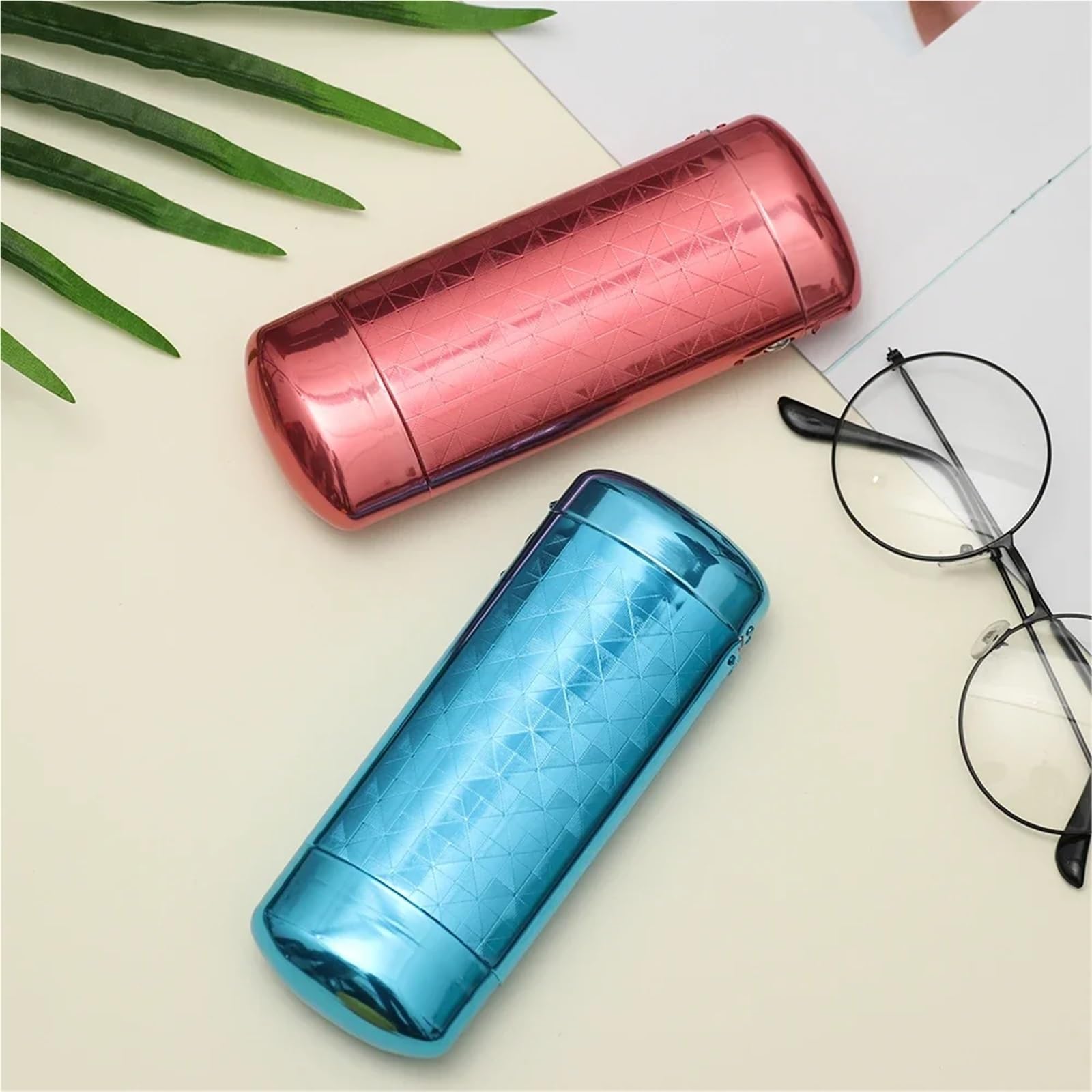 Aluminum Flip Top Eyeglass Case