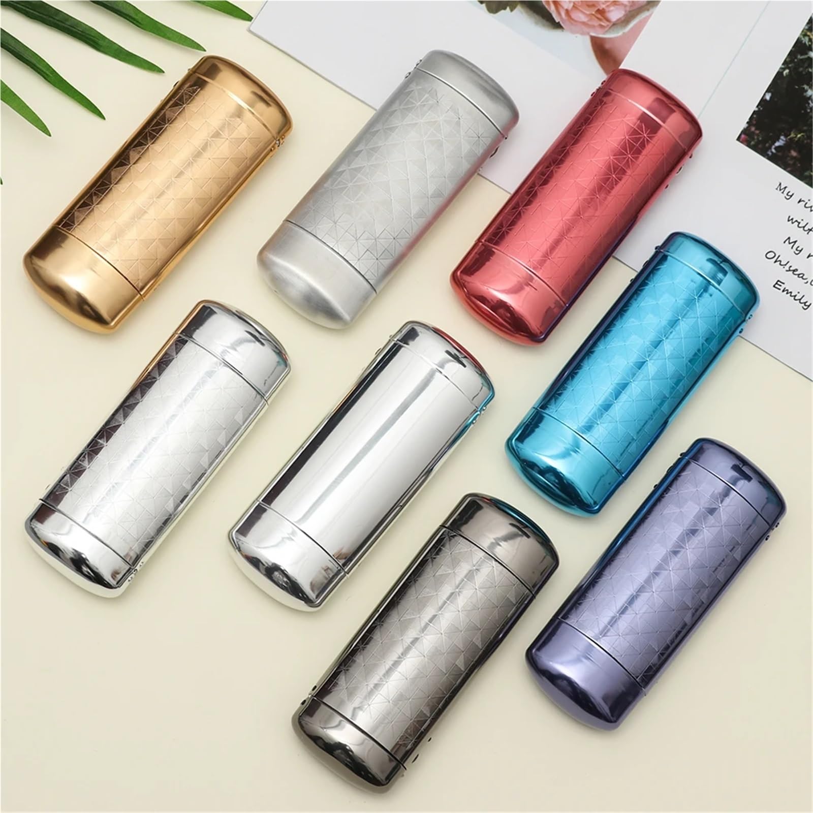 Aluminum Flip Top Eyeglass Case